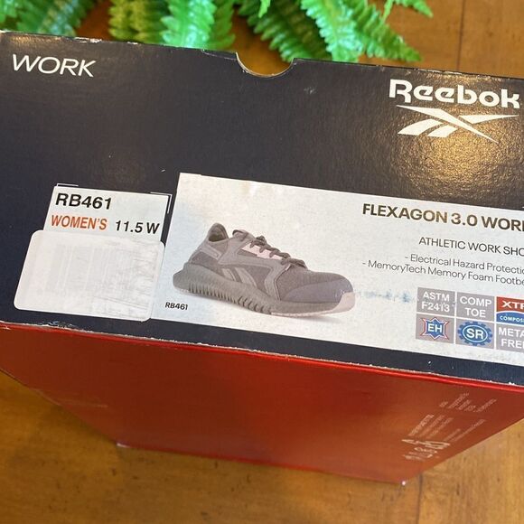 Reebok Work RB461 Flexagon 3.0 Safety Toe Athletic Work Shoe Women's Size 11.5W - Picture 6 of 10